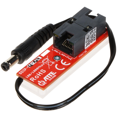 PoE-strømadapter 12V DC splitter Gigabit Ethernet RJ45 802.3af Passive PoE for IP-kameraer ATTE SDIP-12-124