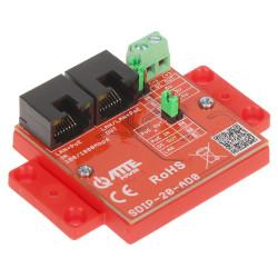Gigabitový PoE napájací adaptér 10/100/1000 Mbps DC/DC menič nastaviteľný prepojkami IP20 ATTE SDIP-20-AD0
