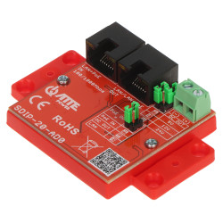 Adaptor alimentare PoE Gigabit Ethernet 10/100/1000 Mbps convertor DC/DC reglabil prin jumperi IP20 ATTE SDIP-20-AD0