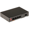 4端口 10/100Mbps PoE交换机 Hi-PoE 60W 看门狗 金属外壳 桌面式 含电源适配器 DAHUA SF1005P