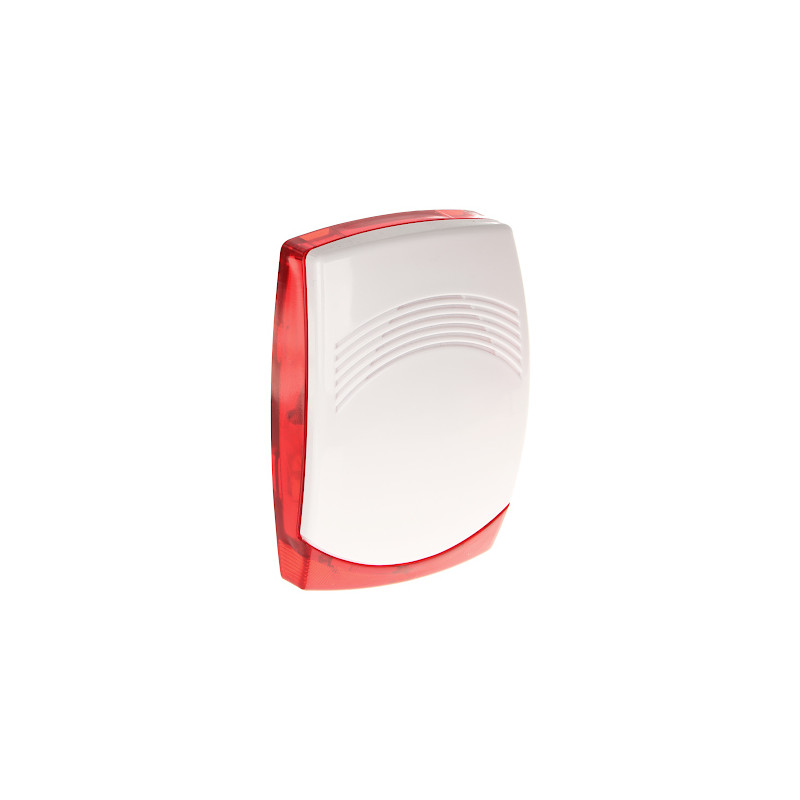 Segnalatore interno ottico-acustico Grade 3 Piccolo rosso potente 112dB antimanomissione SSWiN CQR SO/PICCOLO/WR/G3