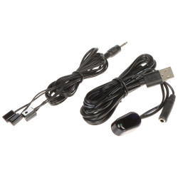 Падаўжальнік ІЧ-пульта USB 4 перадатчыкі рэтранслятар інфрачырвонага выпраменьвання для шафы RTV камплект кіравання схаваным абс