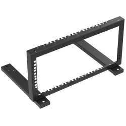 19 inch 4U steel desktop open rack stand for network and CCTV equipment STALFLEX STR19-4U-B