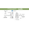 Sensor de Humidade e Temperatura do Solo Sem Fios para Sistema de Irrigação IP67 Tuya Smart RainPoint TCS005