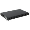 Оптична патч-панель 19 дюймів 1U 12 портів SC Duplex LC Quad висувна чорна STALFLEX TFDP-19-1U-12D-SC-B