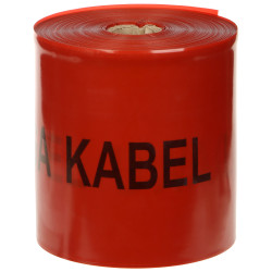 Rött varningsband VARNING KABEL Elenergi 100m 20cm 0.3mm SEP Kabelstråk Högspänning Hållbar Delta TO-ENCN/30/20-100M