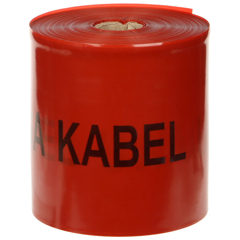 Crvena traka upozorenja POZOR KABEL Energetika 100m 20cm 0.3mm SEP Kabelske trase Visoki napon Izdržljiva Delta TO-ENCN/30/20-10