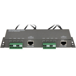 8-channel passive video balun AHD CVI TVI CVBS 4K UHD RJ45 BNC metal housing 400m range Delta TR-8M