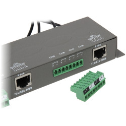 8-kanalinis pasyvus vaizdo transformatorius AHD CVI TVI CVBS 4K UHD RJ45 BNC metalinis korpusas 400m diapazonas Delta TR-8M