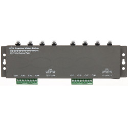 8-kanalinis pasyvus vaizdo transformatorius AHD CVI TVI CVBS 4K UHD RJ45 BNC metalinis korpusas 400m diapazonas Delta TR-8M