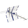 Antenna Direzionale DVB-T2 DAB+ VHF UHF LTE 5G Combo Professionale da Esterno in Alluminio ad Alto Guadagno TELMOR TT-W19-SILVER