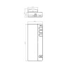Interfon digital pentru sisteme de interfonie magnetic alb butoane funcționale 2 fire montaj aparent receptor interfon ACO UP940
