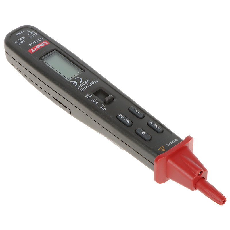 Multimètre numérique stylo testeur de tension AC DC résistance capacité NCV lampe torche LED UNI-T UT-118B