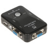สวิตช์ KVM VGA USB 2 พอร์ต พร้อม USB 2.0 HUB รองรับความละเอียด 1080p Full HD Pawonik VGA+USB-SW-2/1