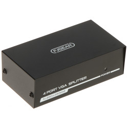 VGA 스플리터 1x4 150MHz 1600x1280 캐스케이드 비디오 신호 증폭기 D-Sub 15핀 전문가용 Delta VGA-SP-1/4