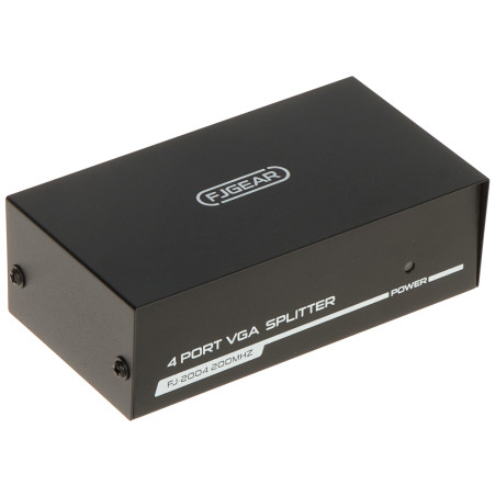 Розгалужувач Splitter 1x4 150MHz 1600x1280 каскадний підсилювач відеосигналу D-Sub 15-pin професійний Delta VGA-SP-1/4