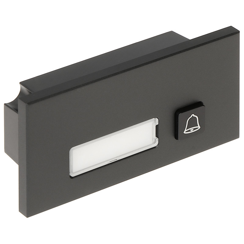 Keyboard module with 1 call button for IP video intercom modular system, graphite housing IK07 IP65 DAHUA VTO4202FB-MB1