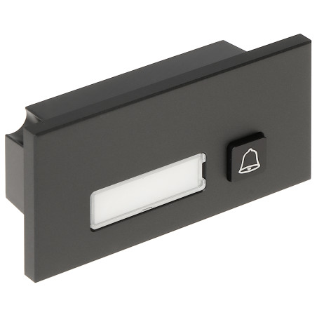 Mòdul de teclat amb 1 botó de trucada per a sistema de videoporter IP modular, carcassa grafit IK07 IP65 DAHUA VTO4202FB-MB1