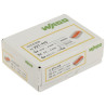 5 laidų montavimo greitoji jungtis su svirtelėmis 4mm2 32A 450V rinkinys 25 vnt oranžinė Wago WAGO-221-415*P25