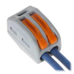 2线安装快速连接器带杠杆50件套通用电线接线端子 Wago WAGO-222-412*P50