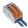 Conector rapid de instalare cu 2 fire cu pârghii set 50 bucăți cub electric universal pentru cabluri Wago WAGO-222-412*P50