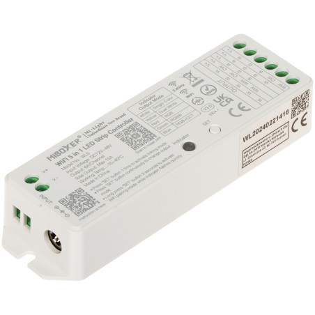 Wi-Fi 2.4GHz RGBCCT RGBWW 12-48V DC LED Controller Tuya Smart LED Strip Controller MiBOXER WL5
