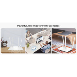 Wi-Fi 5 AC1200 Dual-Band Router 2.4GHz 5GHz 1200Mbps 4 Antennas WAN LAN AP WISP Range Extender Stable Coverage CUDY WR1200
