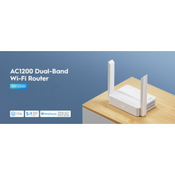 Dualband WLAN Router AC1200 MU-MIMO Beamforming VPN WPA3 4 Betriebsmodi Access Point Extender WISP IPv6 CUDY WR1200E