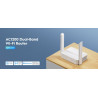 Dvopasovni usmerjevalnik Wi-Fi AC1200 MU-MIMO Beamforming VPN WPA3 4 načini delovanja Access Point Extender WISP IPv6 CUDY WR120