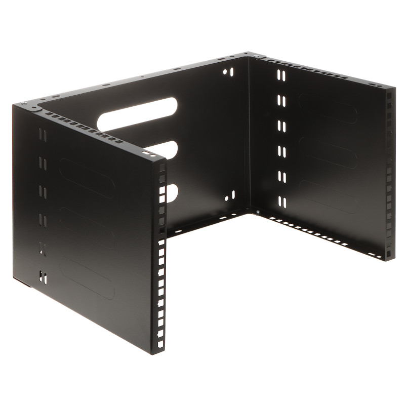 Suporte de parede para dispositivos RACK 19 polegadas 6U 4U profundidade 330mm preto aço montagem vertical horizontal servidor S