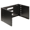 תושבת קיר למכשירי RACK 19 אינץ' 6U 4U עומק 330 מ"מ שחור פלדה הרכבה אנכית אופקית לשרת STALFLEX WRH19-6U/4U-330B