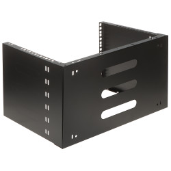 Suport de perete pentru dispozitive RACK 19 inchi 6U 4U adancime 330mm negru otel montaj vertical orizontal server STALFLEX WRH1