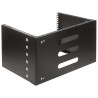 Стенна стойка за 19-инчови RACK устройства 6U 4U дълбочина 330мм черна стоманена вертикален хоризонтален сървърен монтаж STALFLE