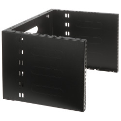Suporte de parede para dispositivos RACK 19 polegadas 6U 4U profundidade 330mm preto aço montagem vertical horizontal servidor S