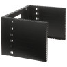 19インチ RACK機器用ウォールマウント 6U 4U 奥行330mm ブラック スチール製 垂直水平設置対応 STALFLEX WRH19-6U/4U-330B