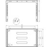 19 inch RACK wall mount bracket 6U 4U depth 330mm black steel vertical horizontal server mount STALFLEX WRH19-6U/4U-330B