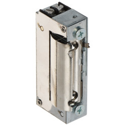 Symmetrisk smal elektrisk slutblik 16.2mm radial justering NC 12V AC/DC lås til venstre- og højrehængte døre BIRA XS12UW