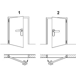 Gâche électrique symétrique étroite 16.2mm réglable radiale NC 12V AC/DC pour portes gauche et droite BIRA XS12UW