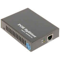 Gigabit PoE skirstytuvas 60W 12V DC maitinimo adapteris IEEE 802.3at/bt metalinis korpusas terminalas GTX SPT-POE/12V6A