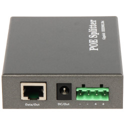 ギガビットPoEスプリッター 60W 12V DCアダプター IEEE 802.3at/bt対応 金属筐体 ターミナル GTX SPT-POE/12V6A