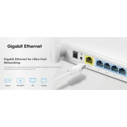Router Wi-Fi 5 AC1200 Gigabit WAN LAN 4 Antenne VPN MU-MIMO Dual-Band Supporto App CUDY WR1300