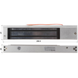 Electromagnet de suprafață simplu pentru uși și porți forță de reținere 280kg 12V 24V DC blocare reversibilă Delta ZE-280-2