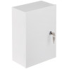 Overflademonteret metalkabinet med træmonteringsplade hvid CCTV alarm installationsboks 200x300x120mm STALFLEX E-MB-TPR2-MP-W