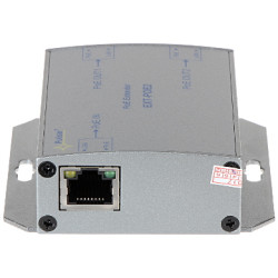 Падаўжальнік PoE 1 уваход 2 выхады радыус дзеяння 200м IEEE 802.3af/at Fast Ethernet металічны корпус PULSAR EXT-POE2