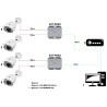 PoEエクステンダー 1入力 2出力 通信距離200m IEEE 802.3af/at Fast Ethernet 金属筐体 PULSAR EXT-POE2