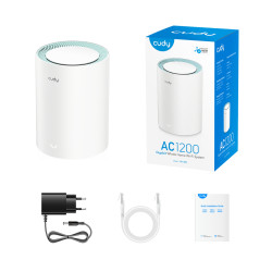 Cudy M1300 AC1200 双频千兆 Wi-Fi Mesh 路由器接入点信号扩展器 CUDY M1300(1-PACK)