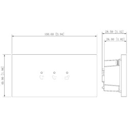 IP videokaputelefon állapotjelző modul 3 LED állapotjelzővel moduláris rendszer DAHUA VTO4202FB-ML