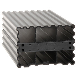 Riscaldatore a semiconduttore per quadri elettrici RACK DIN PTC 100W riscaldatore anticondensa in alluminio Delta HG-140-100W