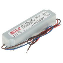 Херметично импулсно захранване IP67 24V DC 4.2A 100W за LED и CCTV камери водоустойчиво GLP 24V/4.2A/GPV-MINI