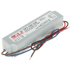 Hermetisk strømforsyning IP67 24V DC 4.2A 100W for LED og CCTV-overvåking vanntett GLP 24V/4.2A/GPV-MINI